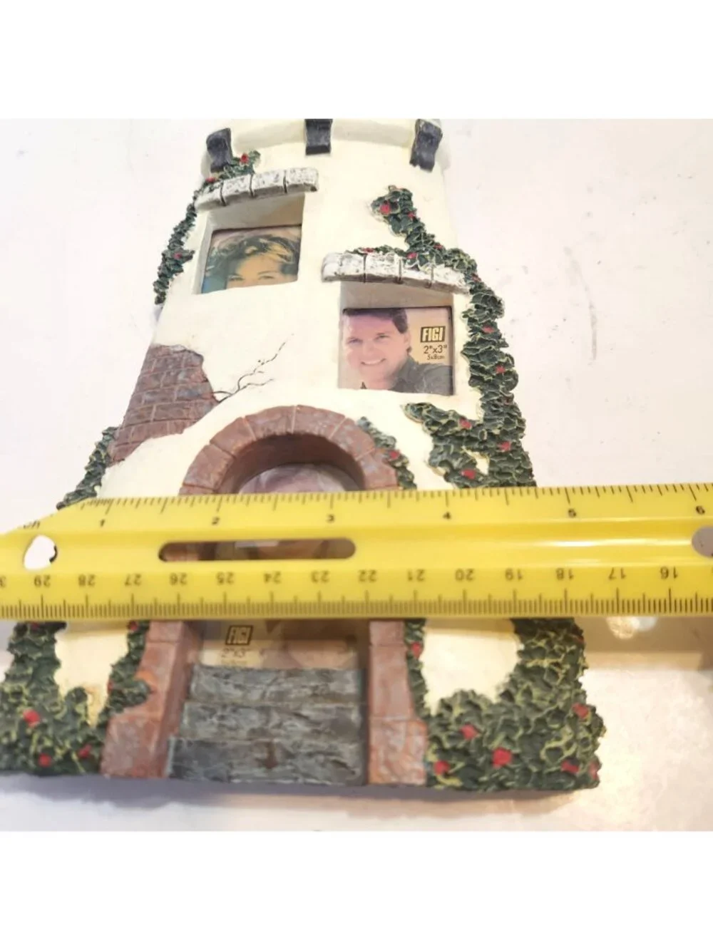 Figi Lighthouse-Themed 3-Photo Resin Frame With Easel Back Holds 2